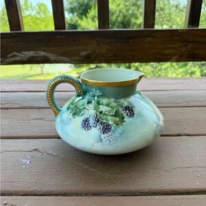 Vintage Luken Art Studio Cider Pitcher in Blackberries
